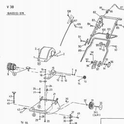 LAWNFLITE (2001) V38 / 16AEG1G-678 spare parts