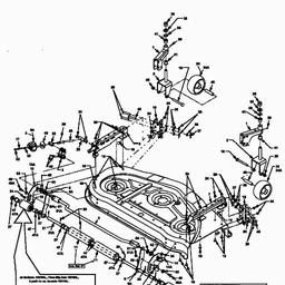 MTD 289 - 48"/122cm for Cub Cadet series 3000 spare parts