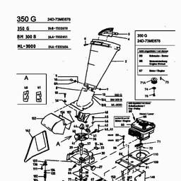 MTD 350 G spare parts