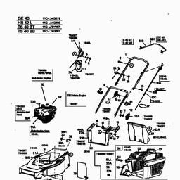 MTD GE 40 spare parts