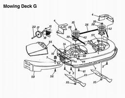 LAWNFLITE (1997) 19-096 38" Deck Multch Kit spare parts