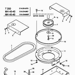 MTD T/200 spare parts