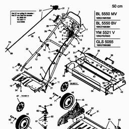Bolens BL 5550 BV spare parts