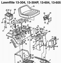 MTD (1996) 13-304P / 136C450D611 spare parts