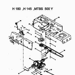 MTD H/130 spare parts