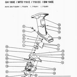 LAWNFLITE (2000) 118EC / 24A-713L611 CHIPPER spare parts