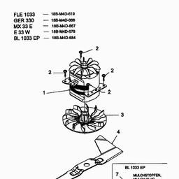 MTD E 33 W spare parts