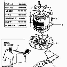 MTD E 40 W spare parts