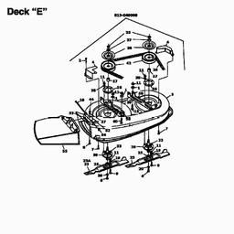 MTD 665 E spare parts
