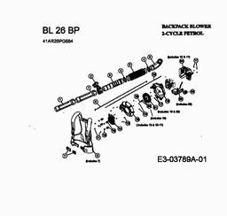 Bolens BL 26 BP spare parts