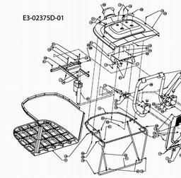 CUB CADET CC 1016 RD-E spare parts