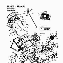 Bolens BL 5051 SP ALU spare parts