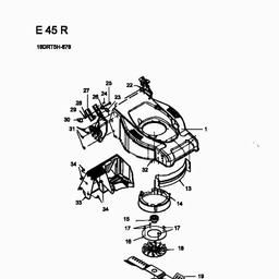 MTD E 45 R spare parts