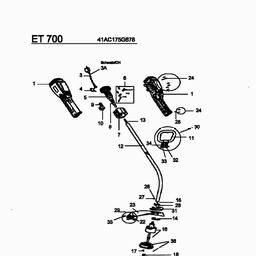 MTD ET 700 spare parts