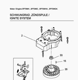 MTD-Engines 5 P 70 MOA spare parts