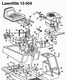 MTD (1996) 13-304P / 136C450D611 spare parts