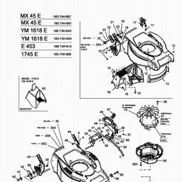 Yard-Man YM 1618 E spare parts