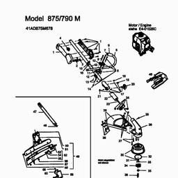 MTD 875/790 M spare parts