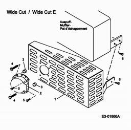 CUB CADET Wide Cut E spare parts