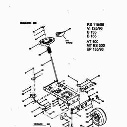 MTD B 135 spare parts
