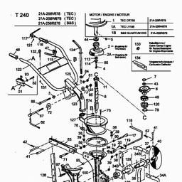 MTD T/240 spare parts