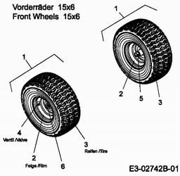 MTD 15,5/107 spare parts
