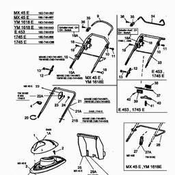 Yard-Man YM 1618 E spare parts