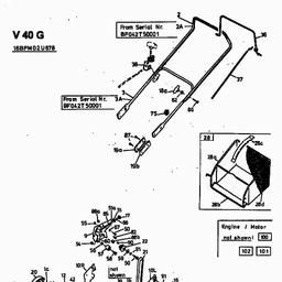 MTD V 40 G spare parts