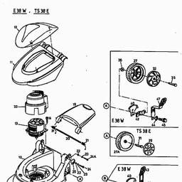 MTD E 38 W spare parts