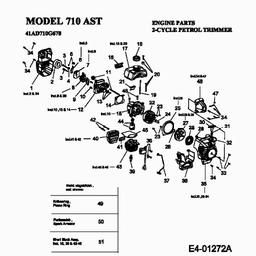MTD 710 AST spare parts