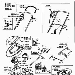 MTD E 32 W spare parts