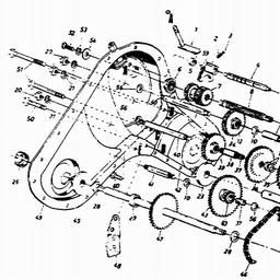 LAWNFLITE (1993) 24-640A / 243-640A611 SHREDDER spare parts