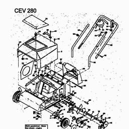 MTD CEV 280 spare parts