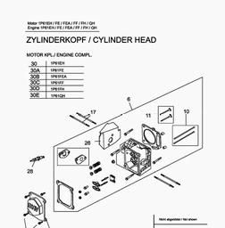 MTD-Engines 1 P 61 QH spare parts
