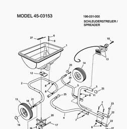 MTD 45-03153  (196-031-000) spare parts
