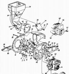 LAWNFLITE (1994/1995) 24-640 / 244(5)640A SHREDDER spare parts