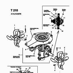 MTD T 210 spare parts