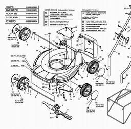 MTD 395 PO spare parts