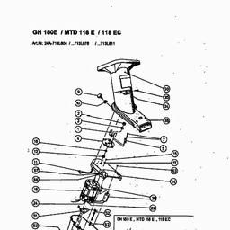 MTD 118 E spare parts