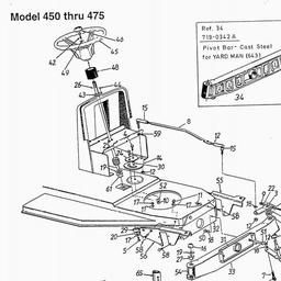 YARDMAN (1998) 450 THRU 475 / 13A-400/TA4145 spare parts