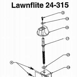LAWNFLITE (1996) 24-651 / 246-652F678 SHREDDER spare parts