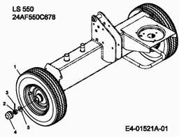 MTD LS 550 spare parts