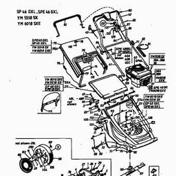 MTD SP 46 GXL spare parts