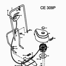 MTD CE 309 P spare parts