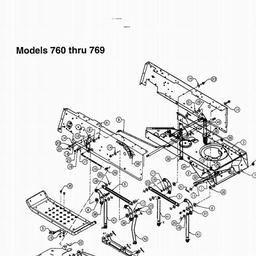 LAWNFLITE (1997) 19-096 38" Deck Multch Kit spare parts
