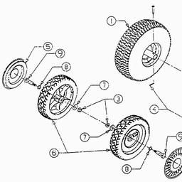 LAWNFLITE (1997) 21-390 / 216-390-678 TILLER spare parts