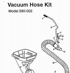 LAWNFLITE (1998) Vacuum Hose Kit / 290-204 spare parts