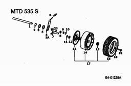 MTD 535 S spare parts