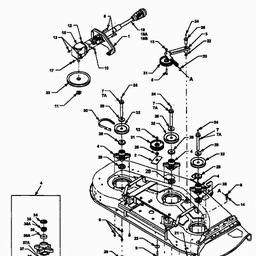 MTD 295 - 54"/137cm fÃ¼r Cub Cadet series 3000 spare parts