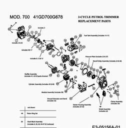 MTD 700 spare parts